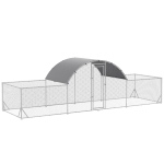 PawHut 21.7' x 6.2' Chicken Run with Weather-Resistant Cover for 12-14 Chickens