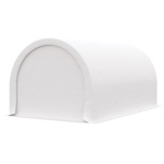 Outsunny 10' x 16' Heavy Duty Portable Carport Tent with Zippered Door, PE Cover for Car, Boat, Motorcycle, Bike, White