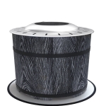 Outsunny Smokeless Fire Pit, Portable Camping Bonfire Stove with Mat for Backyard, Patio, Picnic, Magnesium Oxide, Black