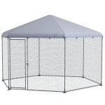 PawHut 13.1 ft x 11.4 ft Chicken Coop for 10-15 Chickens, Ducks, Rabbits