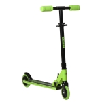Aosom Aluminum Kids Kick Scooter Foldable Teens Ride On Toy with Adjustable Handlebar Rear Brake, Green