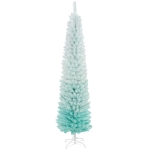 HOMCOM 7' PVC Slim Pencil Artificial Christmas Tree 500 Branch Tips