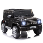 Aosom 12V Mercedes Benz G500 Licensed Kids Electric Car with Remote Control, Headlights, Music, Suspension, Storage, Black