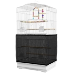 PawHut 36" Bird Cage with Accessories, Handle, Mesh Cover, Tray, White