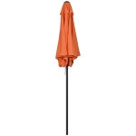 Outsunny 6.6FT Patio Umbrella, Outdoor Parasol with 6 Solid Ribs, Orange