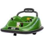 Aosom 12V Kids Bumper Car Twins Motor, w/ Parent Remote Control, Lights, 360° Rotation