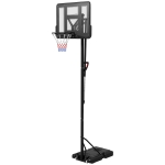 Soozier 7.7-10' Basketball Hoop, Freestanding Basketball System with 43" Shatterproof Backboard and Wheels