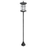 Outsunny 72" Solar Post Light, Cool White LED Outdoor Lamp, Waterproof IP44 for Patio, Garden, Backyard, Pathway