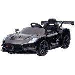 Qaba Maserati GT2 Licensed Ride On Car, 12V 3MPH Battery Powered Electric Car w/ Shock-Absorbers, Auxiliary Wheels, Black