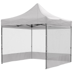 Outsunny 10' x 10' Pop Up Canopy Tent Gazebo with Wheeled Carry Bag and Sides, Height Adjustable for Outdoor, Patio, Garden
