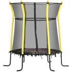 Qaba 5.2' Kids Small Trampoline with Enclosure, Springfree Toddler Trampoline with Net, for Single Jumper, Indoor Play Equipment for Ages 3-10