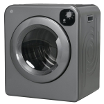 HOMCOM Compact Laundry Dryer 1300W Portable Clothes Dryer with 3.2 cu.ft Stainless Steel Drum, Front Load Electric Dryer, Gray