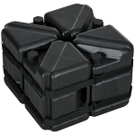 Outsunny Set of 4 Straight Leg Canopy Weights, Water or Sand Filled Weights for Gazebo with Built-in Handles and Secure Straps