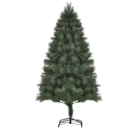 HOMCOM 6 FT Christmas Tree Artificial Pine Tree Christmas Decoration 375 Branches Green