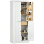 HOMCOM 72" Kitchen Pantry Storage Cabinet, Modern Tall Kitchen Cabinet with 5-tier Storage Shelving, 8 Spice Racks, Drawer