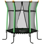 Soozier 63" Kids Trampoline Indoor with Enclosure Net Elastic Thick Padded Pole Gift for Ages 3-10 Years Old Green