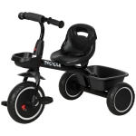 Qaba Tricycle for 2-5 Years Old, Toddler Bike with Adjustable Seat, Black