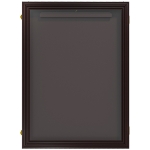 HOMCOM 24" x 32" Hockey Jersey Frame, Jersey Shadow Box for Basketball, Football, Baseball, Brown