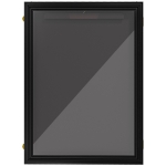HOMCOM 24" x 32" Hockey Jersey Frame, Jersey Shadow Box for Basketball, Football, Baseball, Black