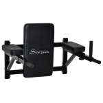 Soozier Wall Mounted Dip Station Multi-Function Power Tower Set Home Gym Pull Up Bar Chin Up Exercise Bar Knee Raise Triceps Leg