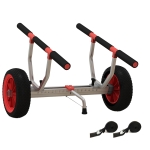 Soozier Kayak Cart Dolly Kayak Cart with Adjustable Width Red