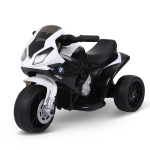 Aosom 6V 3 Wheeled Electric Motorcycle, Kids Motorcycle Licensed BMW with Headlight, Music, Black