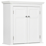 kleankin Bathroom Cabinet, Medicine Cabinet, Over Toilet Storage Cabinet with Adjustable Shelves for Entryway, White