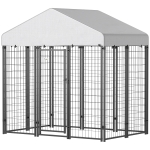 PawHut Outdoor Dog Kennel with Waterproof UV-Resistant Cover, 6 x 4 x 6 ft