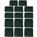 Outsunny Outdoor 14pc Patio Rattan Sofa Set Cushion Polyester Cover Replacement Set - No Cushion Included, Grey