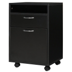 thumbnail image 2 of HOMCOM White Pedestal Mobile Filing Cabinet With 2 Lockable Drawers 2 of 4