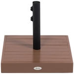 Outsunny Patio Umbrella Base, 42 lbs. Concrete Heavy Duty Umbrella Base for 1.25/1.5" Poles, Coffee