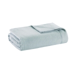 King Size Ultra-Soft Egyptian Cotton Blanket with Breathable Weave, OEKO-TEX Certified, Ideal for Bed and Sofa, 108" L x 90" W x 0.25" H, Light Blue