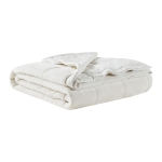 Reversible Smart Down Alternative Blanket with Temperature Control, Moisture Wicking, Ideal for All Seasons, 108" L x 90" W x 0.25" H, Ivory
