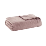 King Size Durable Egyptian Cotton Blanket with OEKO-TEX Certified, Machine Washable, Perfect for Any Room, 108" L x 90" W x 0.25" H, Rose