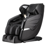 SL Track Massage Recliner with Bluetooth Speaker, Foot Roller, Airbag Massage, Zero Gravity Full Body Recliner, 54.5" L x 30" W x 43.5" H, Black