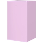 HOMCOM Compact Refrigerator, Mini Fridge with Freezer, Adjustable Shelf, Mechanical Thermostat and Reversible Door, Pink