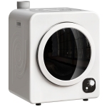 HOMCOM 120V Portable Clothes Dryer, 1300W Compact Laundry Tumble Dryer Machine 3.3  Cu. Ft. with Stainless Steel Tub, White
