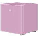 HOMCOM 1.1 Cu. Ft. Mini Freezer, Compact Upright Freezer with Reversible Door, Removable Shelf, Adjustable Temperature, Pink