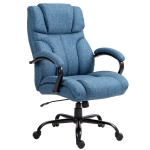 Vinsetto 500lbs Big and Tall Office Chair, Executive Computer Chair with Adjustable Height, Swivel Wheels, Blue