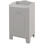 HOMCOM Tilt-out Laundry Storage Cabinet with Tabletop and Compartment Hamper, Gray