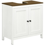 kleankin Bathroom Sink Cabinet, Freestanding Under Sink Cabinet Adjustable Shelf