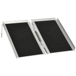 HOMCOM 2' Aluminum Folding Wheelchair Ramp