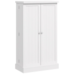 HOMCOM Freestanding Kitchen Pantry, Kitchen Storage Cabinet with 5-Tier Shelf, 12 Spice Racks, Adjustable Shelves, White