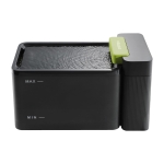 3.3L Automatic Cat Water Fountain with Ultrafiltration Tech, Ultra-Quiet Operation, BPA-Free Dual Modes, Indicator Lights, 12.5" L x 8" W x 7" H, Gray