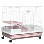 PinkRabbit ② Walmart Pink X-Large 32”L 2-Level Indoor Cage for Small