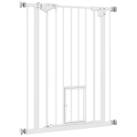 PawHut 36" Easy Open Indoor Dog Gates for Doorways, House, Stair - White