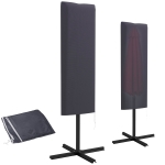 Outsunny Garden Parasol Cover, Outdoor Cantilever Umbrella Cover with Zipper, Dark Grey