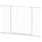 PawHut Pressure Fit Dog Gate Pet Barrier for stairs doorway, 29.9''- 42.1'' Width White