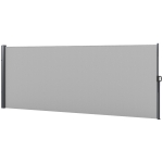 Outsunny 13' x 5' Retractable Side Awning, Outdoor Privacy Screen for Garden, Hot Tub, Balcony, Terrace, Pool, Light Grey