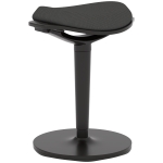 HOMCOM Standing Desk Stool, Ergonomic Wobble Chair, Adjustable Leaning Stool for Office Desks, with Rocking Motion, Black